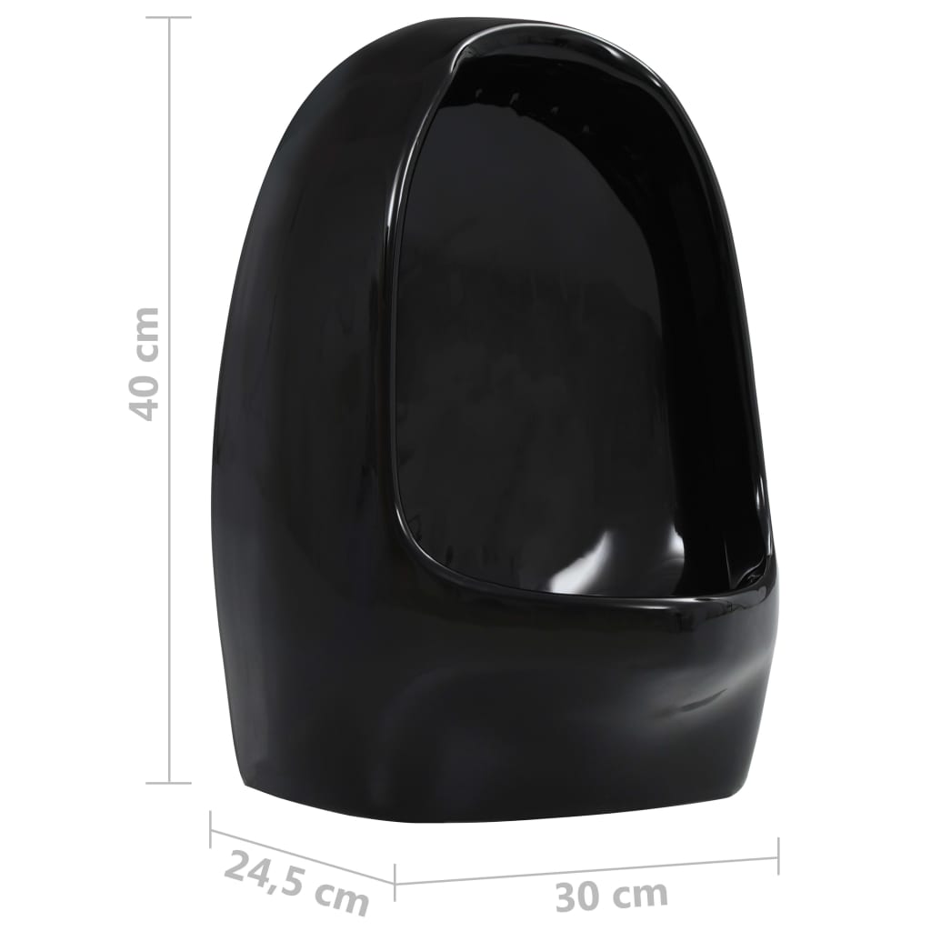 Wandurinal mit Spülventil Keramik Weiß