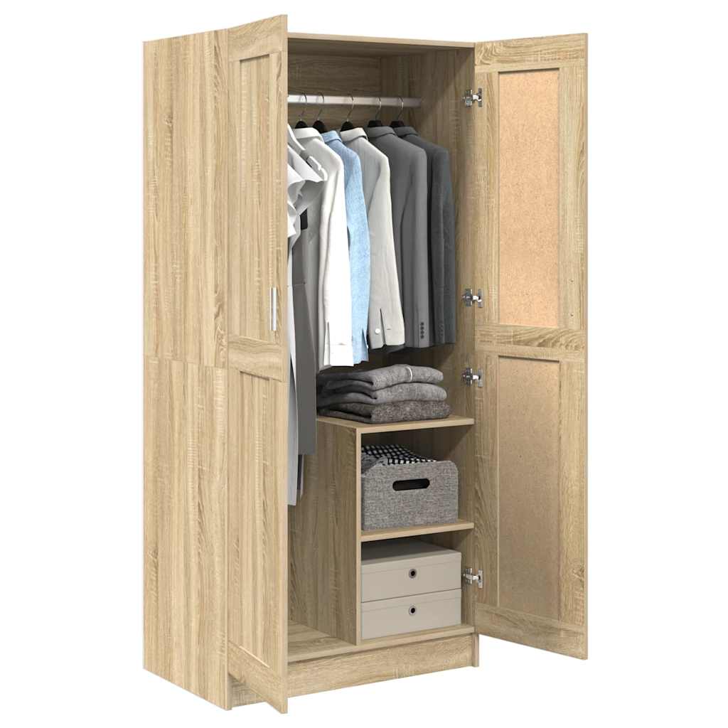 Kleiderschrank Weiß 82,5x51,5x180 cm Holzwerkstoff