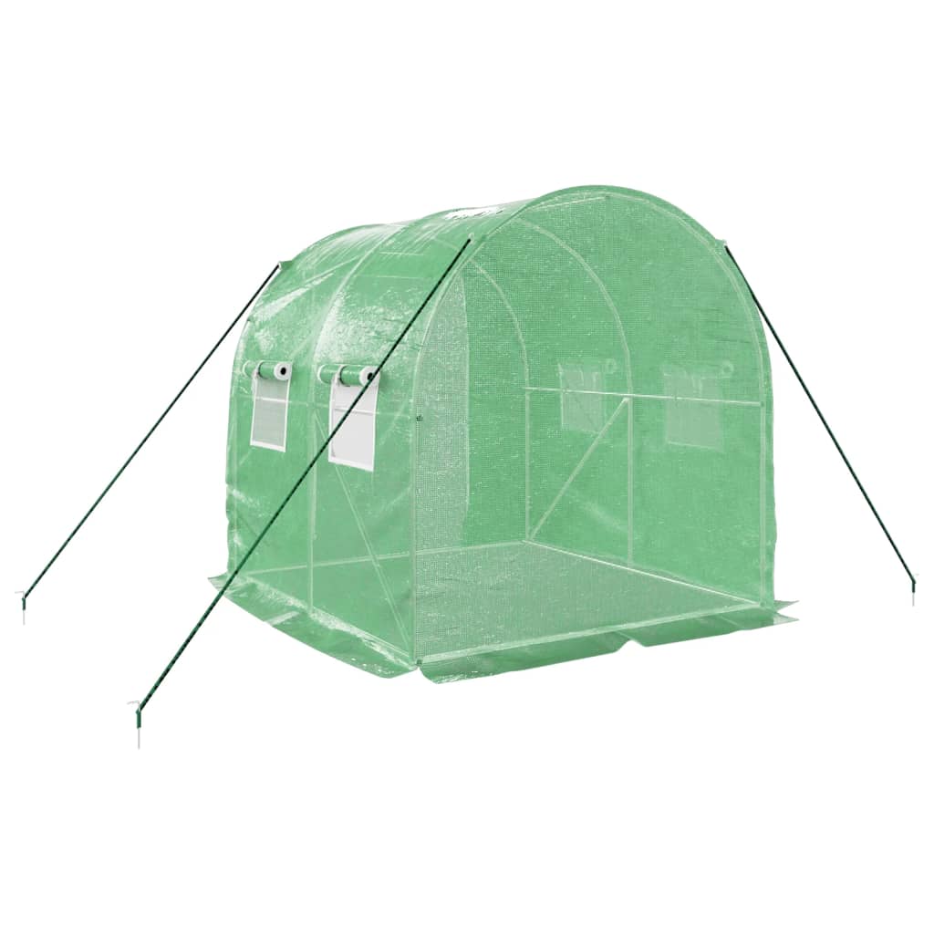 Gewächshaus mit Stahlrahmen Weiß 8 m² 4x2x2 m