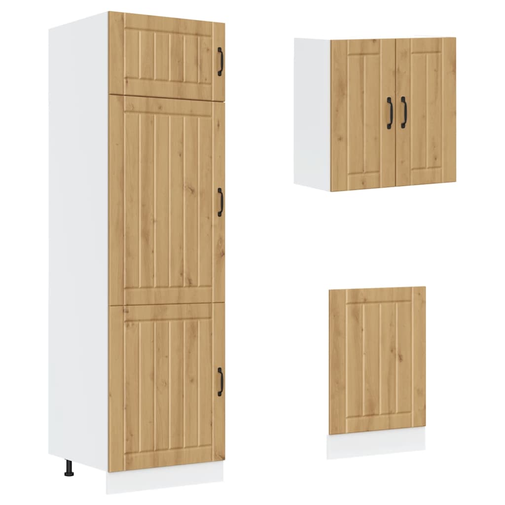 8-tlg. Küchenschrank-Set Lucca Weiß Holzwerkstoff