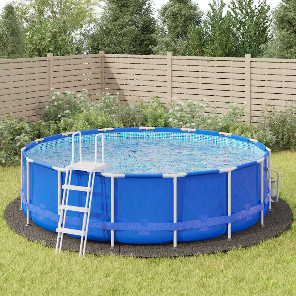 Bodenfolie für Pools Schwarz Ø 244 cm Vliesstoff
