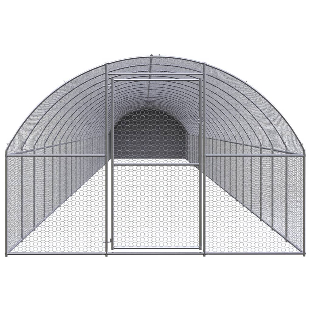 Outdoor-Hühnerstall 3x2x2 m Verzinkter Stahl
