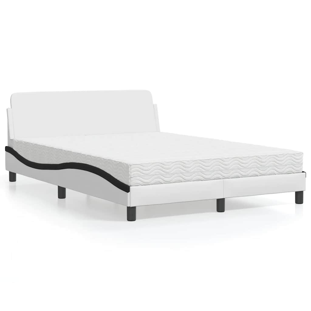 Bett mit Matratze "Dover" Schwarz 80x200 cm Kunstleder