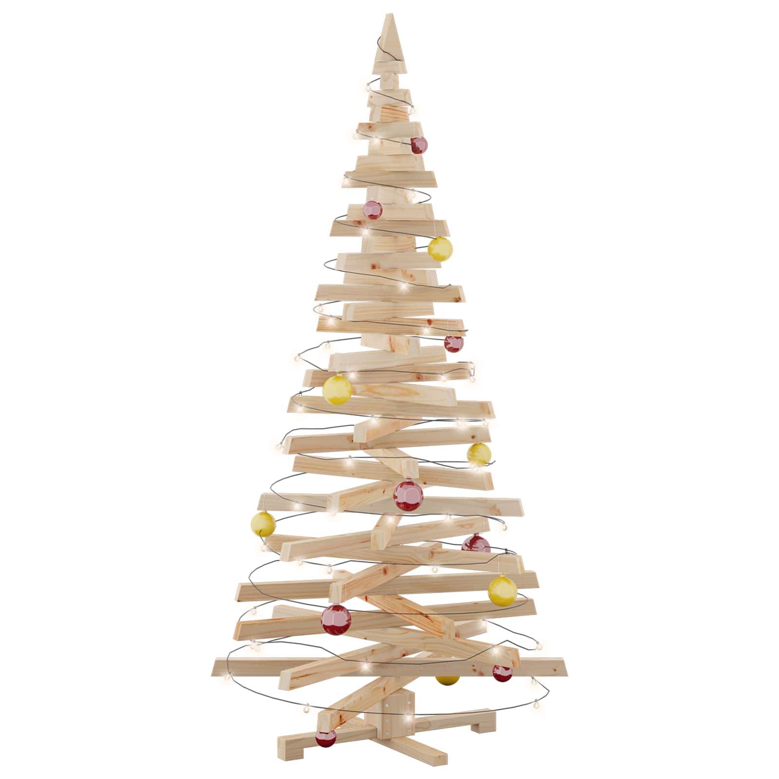 Weihnachtsbäume mit Ständer Natur 60 cm Massivholz Kiefer
