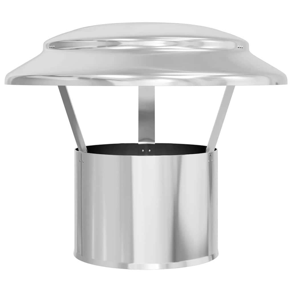Regenabdeckung Schornstein Silber 20 x 20 x 18 cm Edelstahl