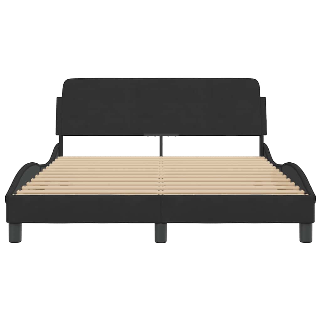 Bettgestell "Dover" Hellgrau 80x200 cm Samt