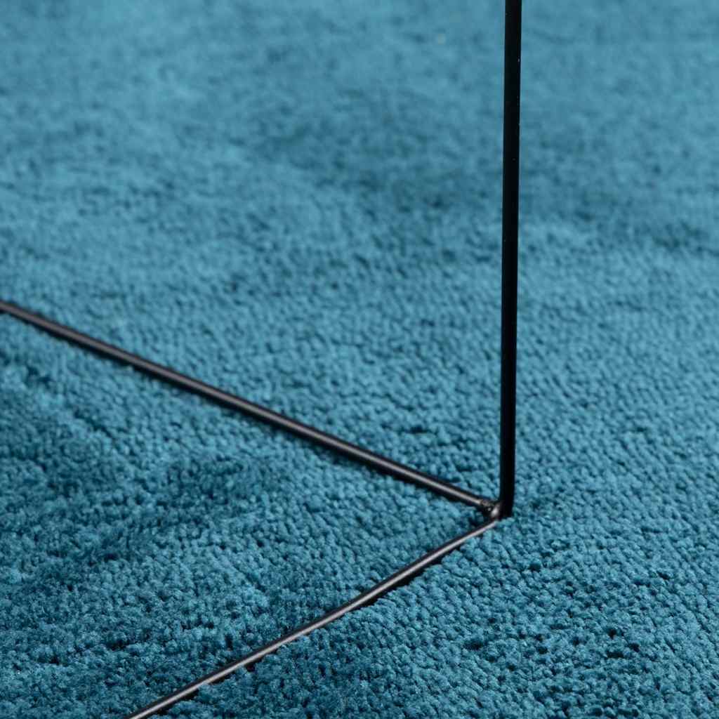 Teppich OVIEDO Kurzflor Anthrazit 120x120 cm