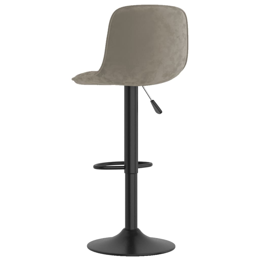 Barhocker 2 Stk. Hellgrün Samt
