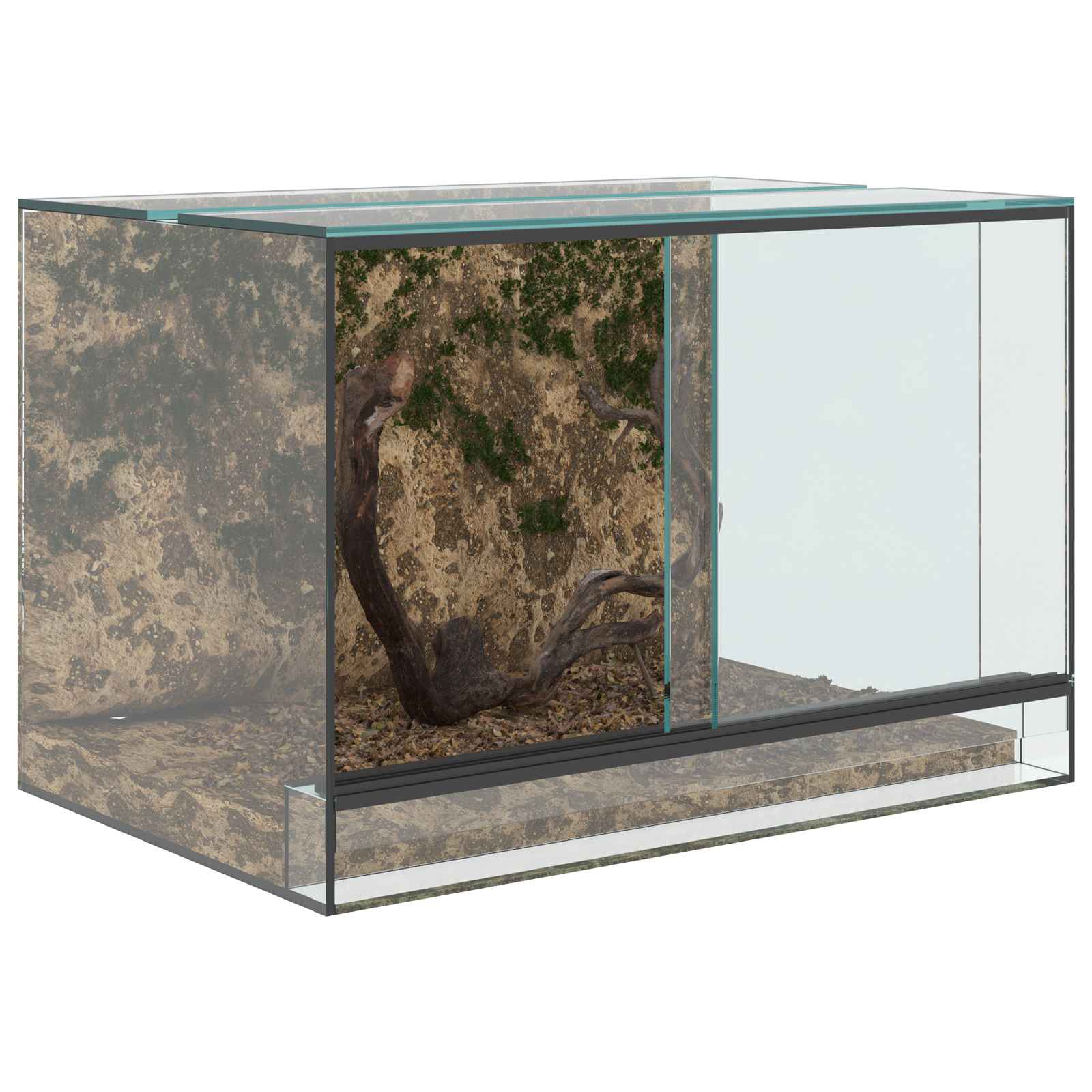 Terrarium mit Speicher Transparent 30 x 30 x 30 cm Glas