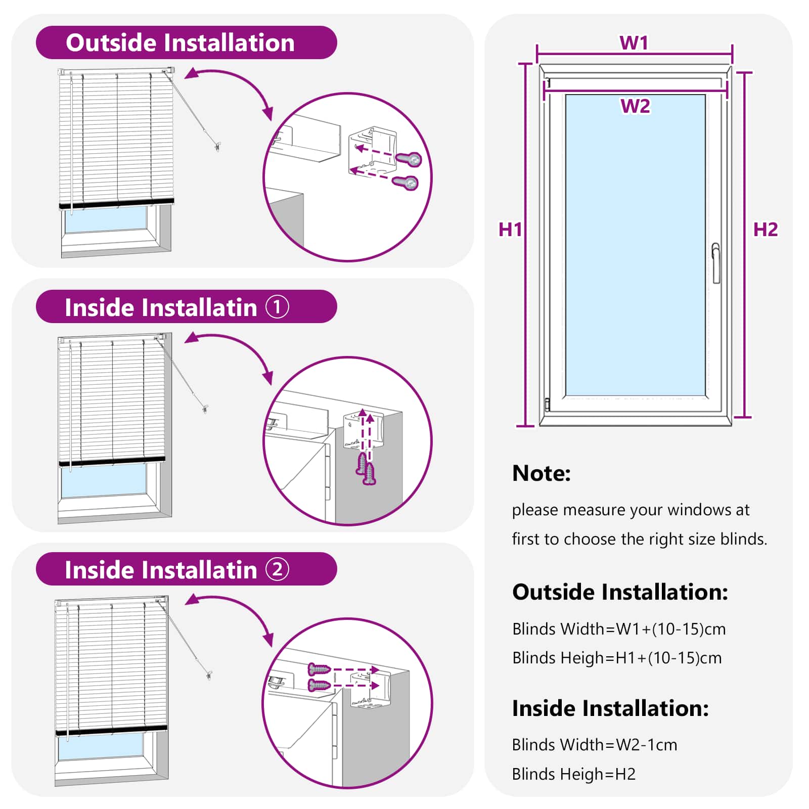 Jalousie Silber Grau 150 x 40 cm 25 mm PVC