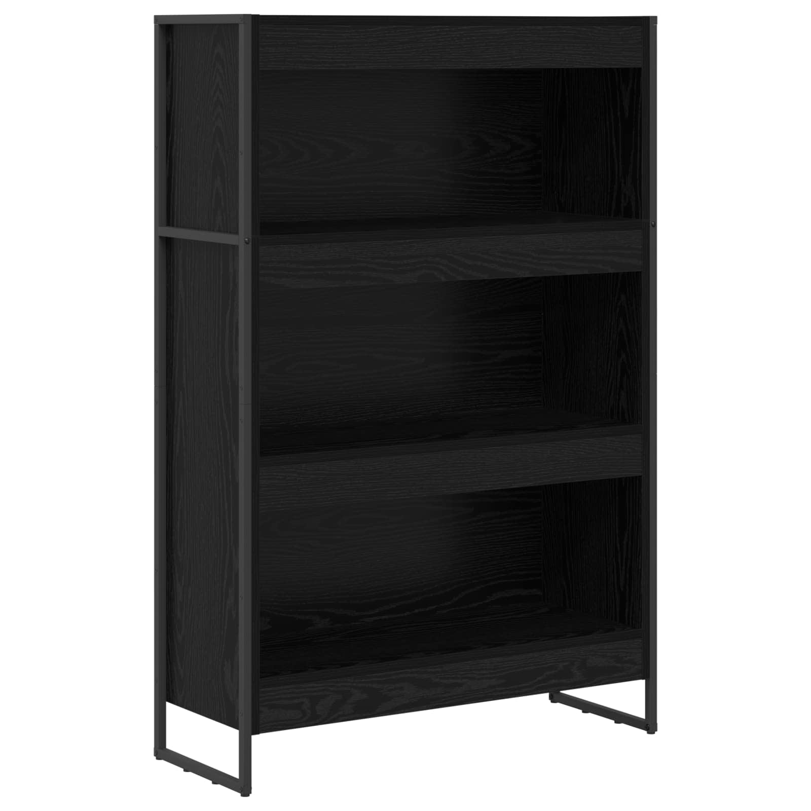 Bücherregal 2 pcs Schwarz Eichen-Optik 60 x 30 x 189,5 cm
