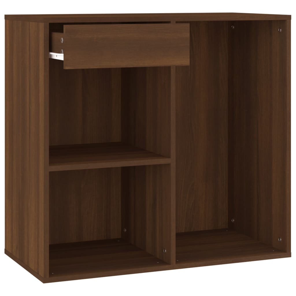 LED-Schminktisch mit Schrank Weiß Holzwerkstoff