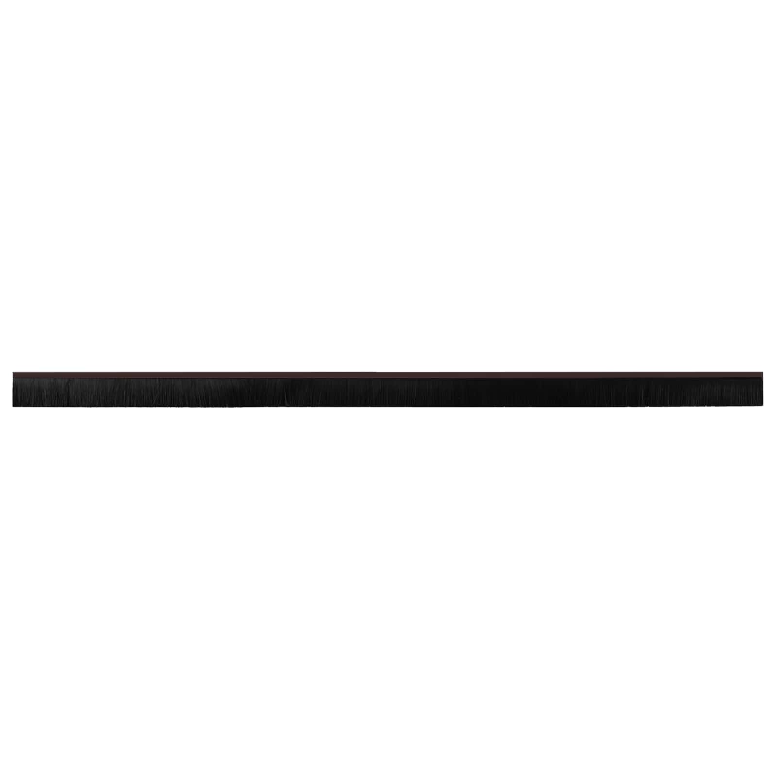 Selbstklebende Türbürstendichtungen 2 pcs Braun 100 cm