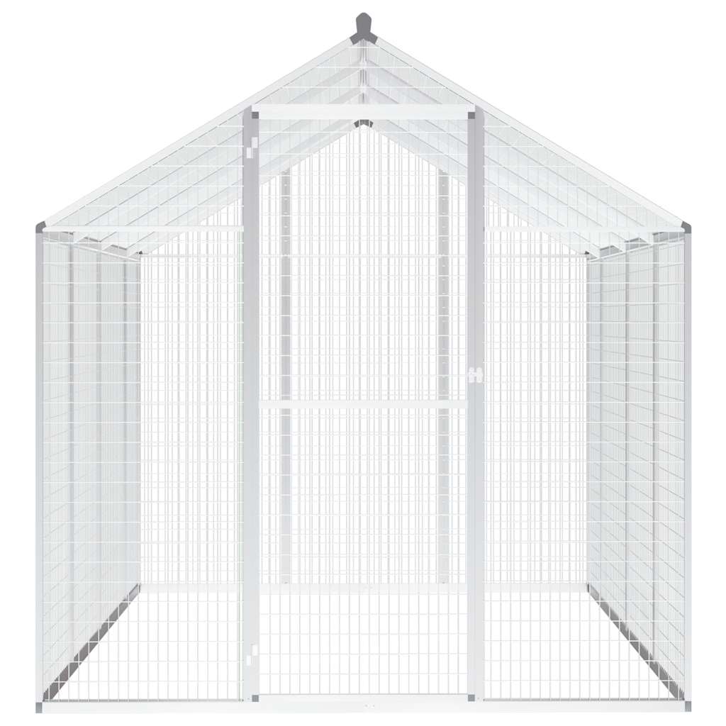 Außenvoliere Aluminium 178x122x194 cm