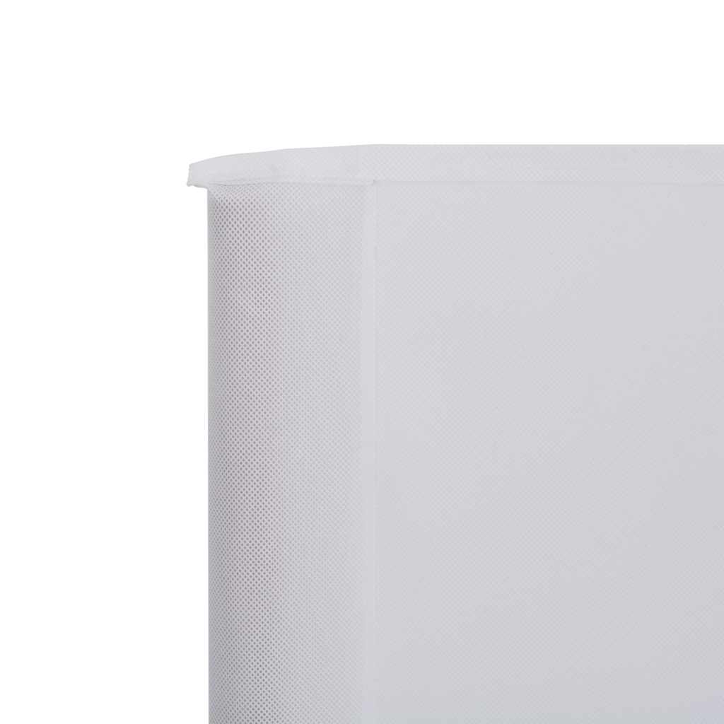 3-teiliges Windschutzgewebe 400 x 120 cm Weiß
