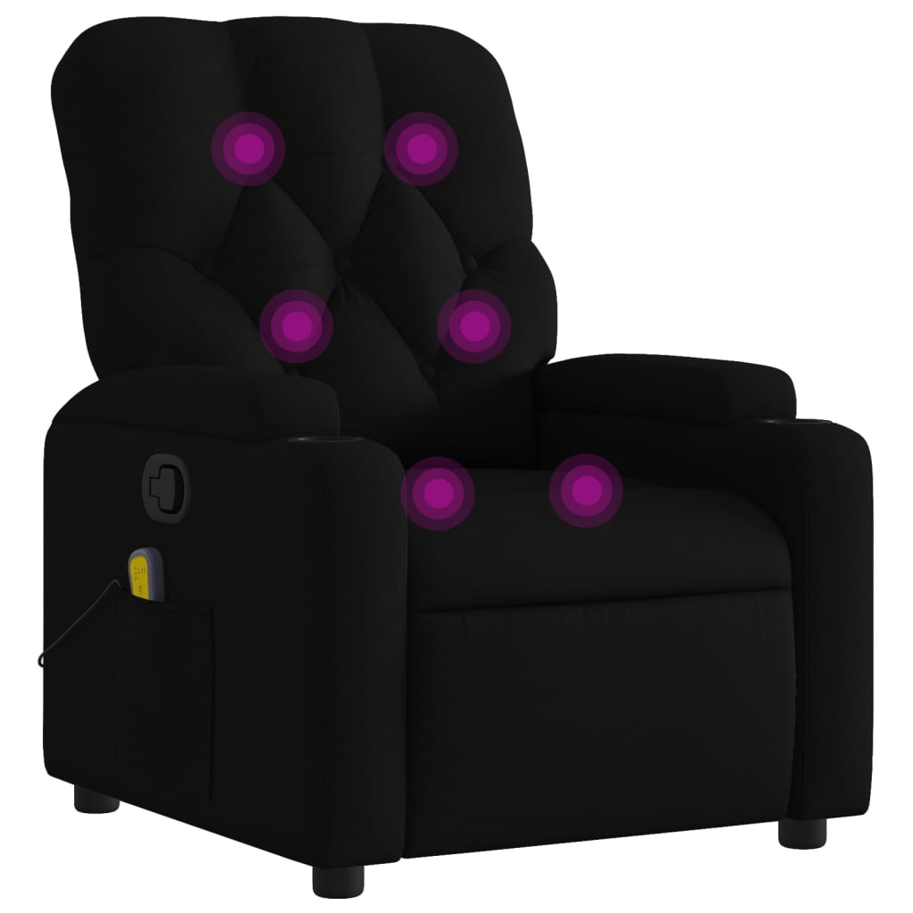 Massage-Relaxsessel, hellgrauer Stoff
