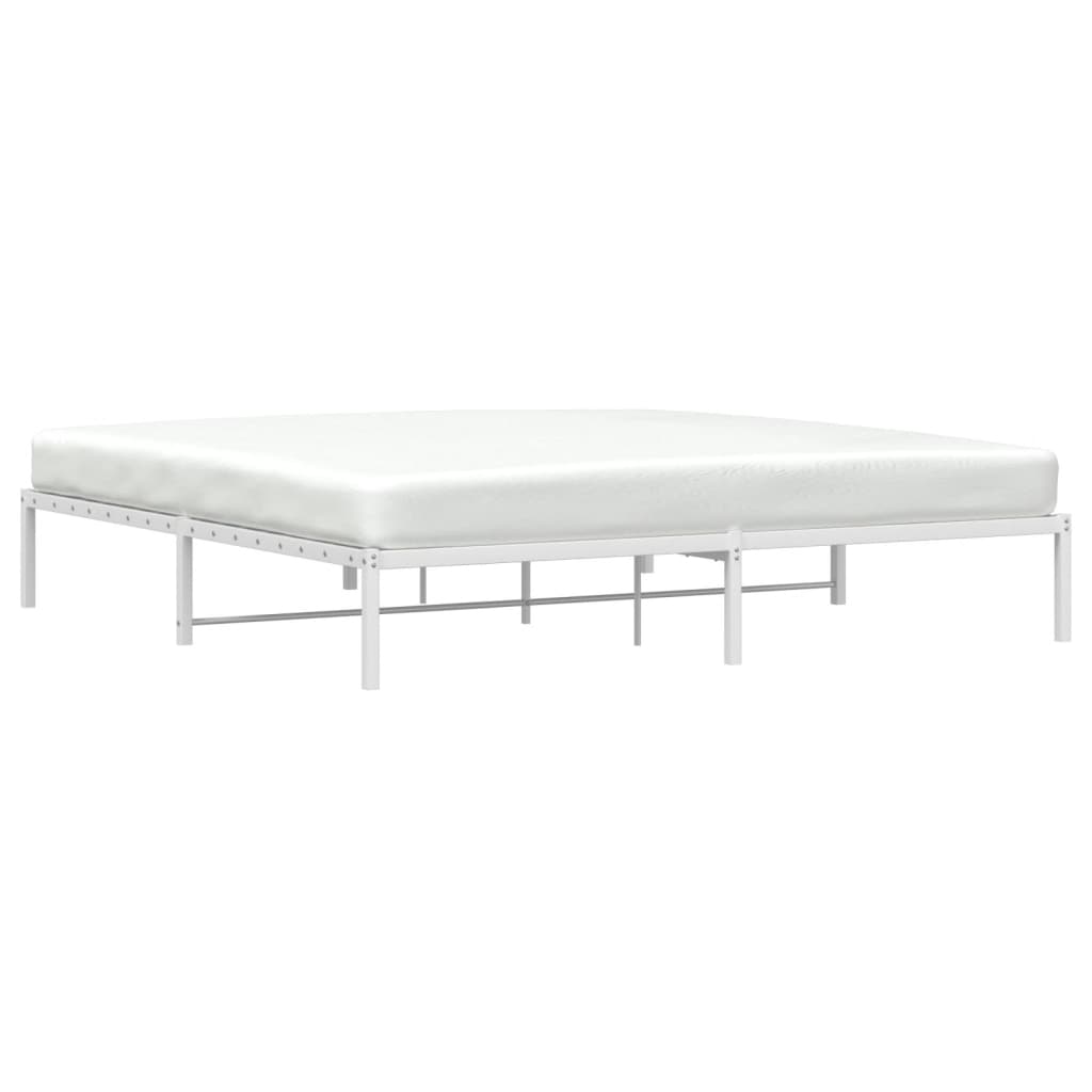 Bettgestell Metall Schwarz 75x190 cm