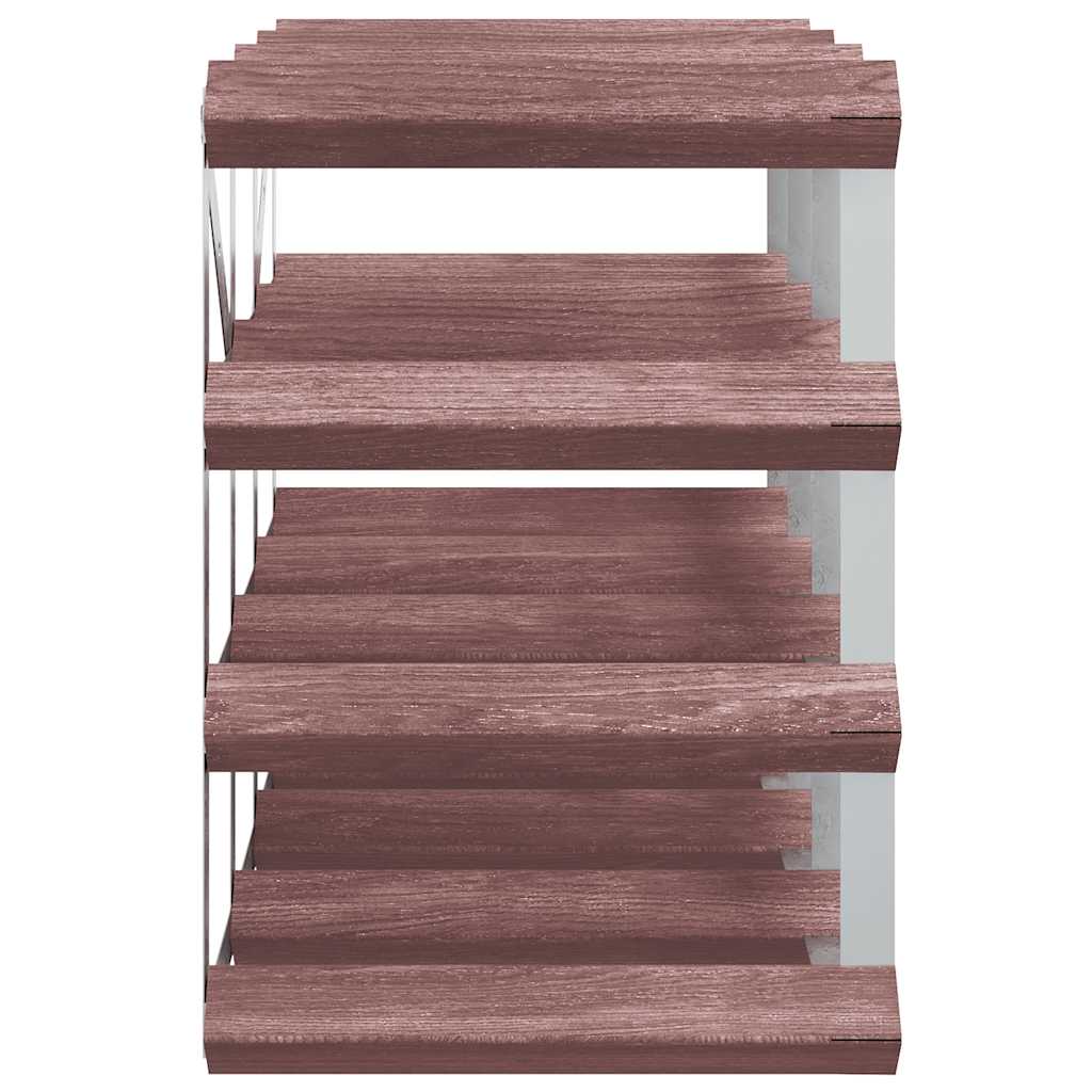 Weinregal für 42 Flaschen Braun Massivholz Kiefer
