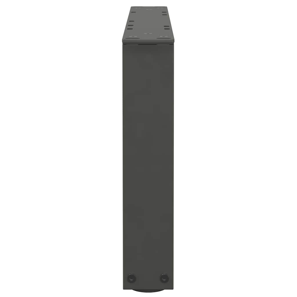 Couchtischbeine V-Form 2 Stück Schwarz 30x(30-31,3) cm Stahl