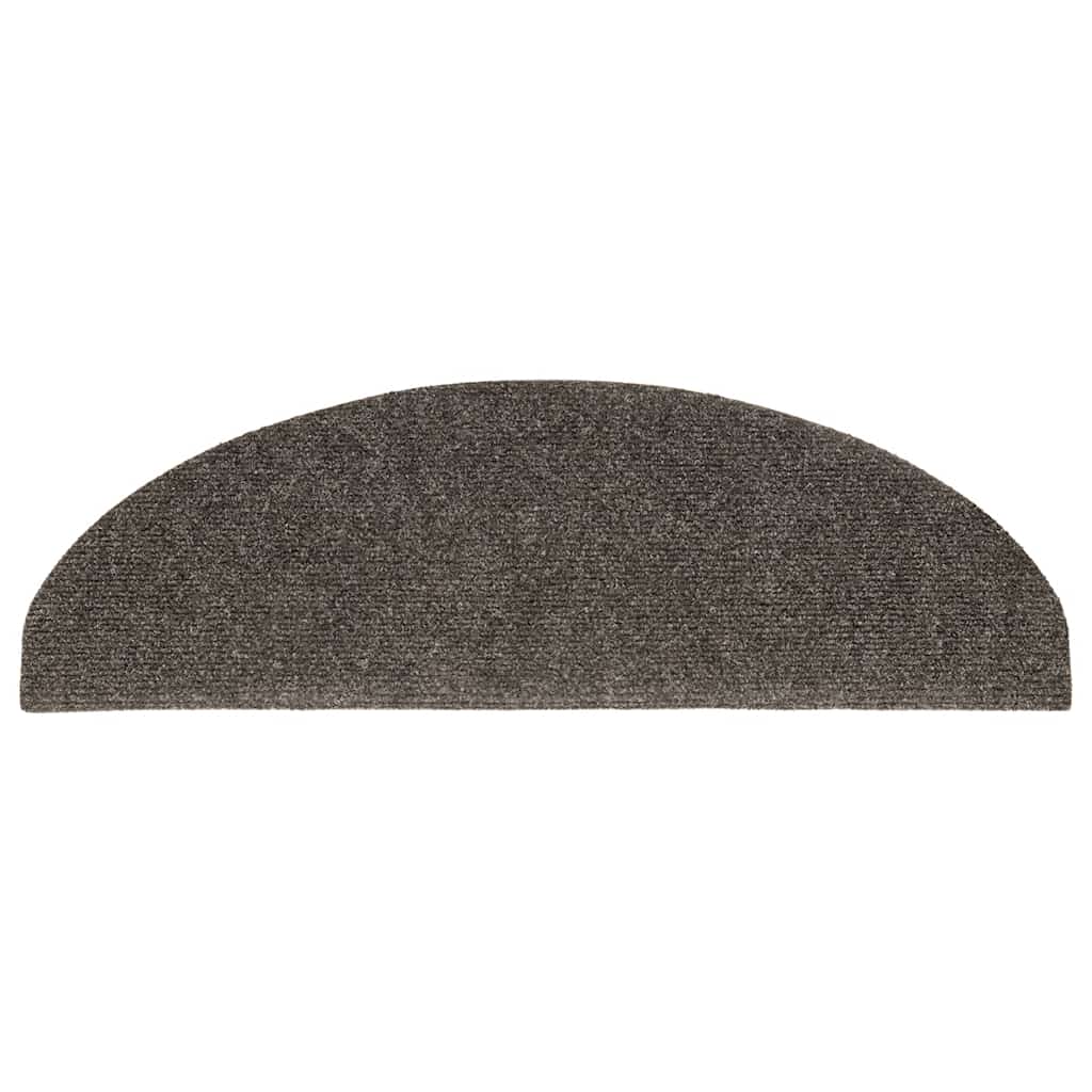 Stufenmatten Selbstklebend 15 Stk. 56x17x3 cm Hellbraun Halbrund