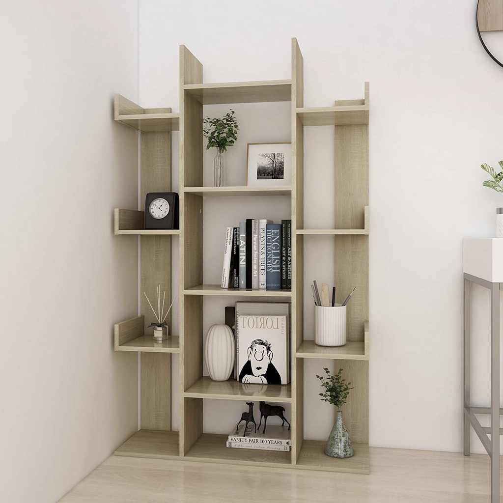 Bücherregal Weiß 86x25,5x140 cm Holzwerkstoff