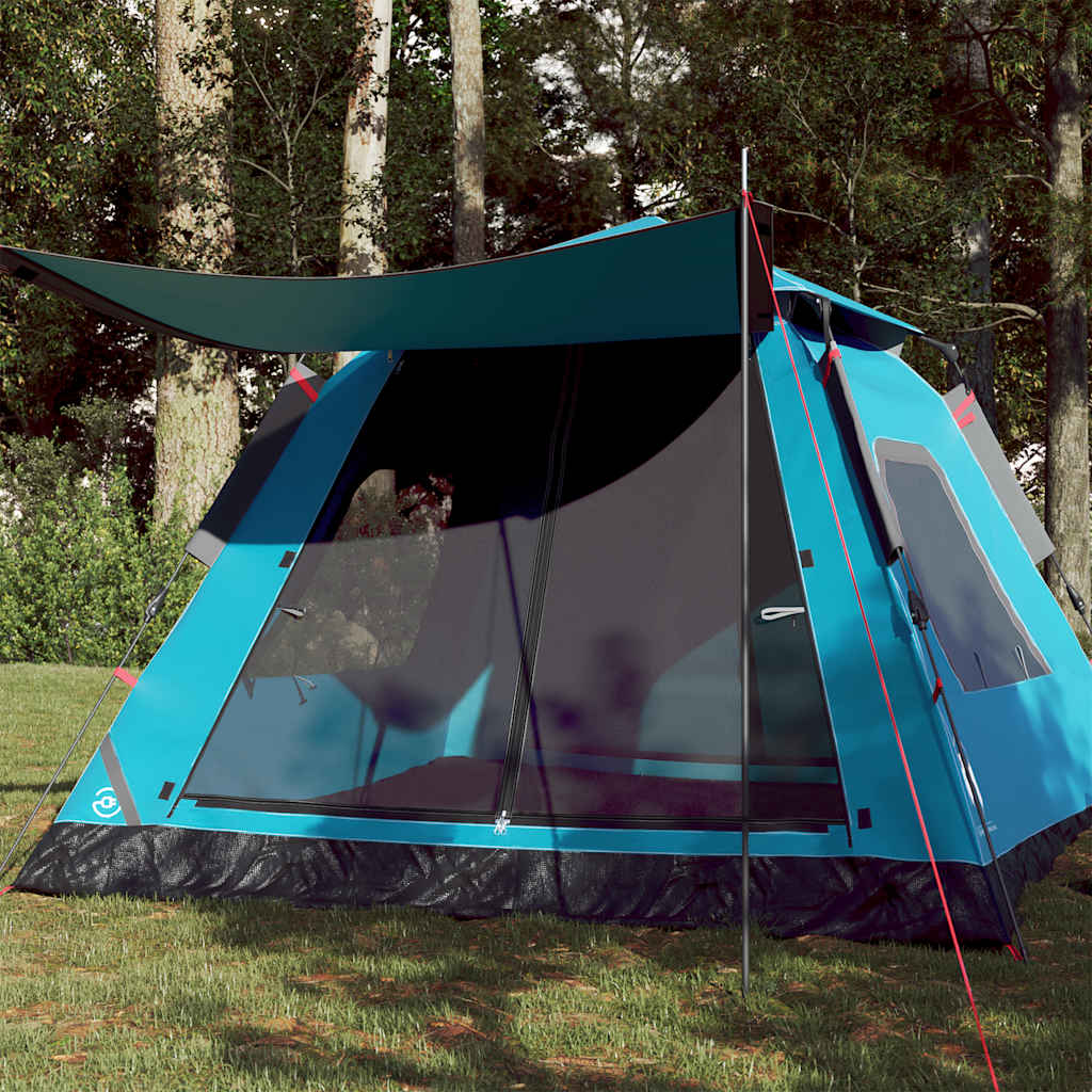 Kuppel-Campingzelt 4 Personen Grün Quick Release