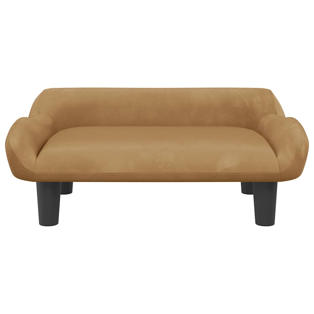 Hundebett Creme 70x40x24 cm Stoff