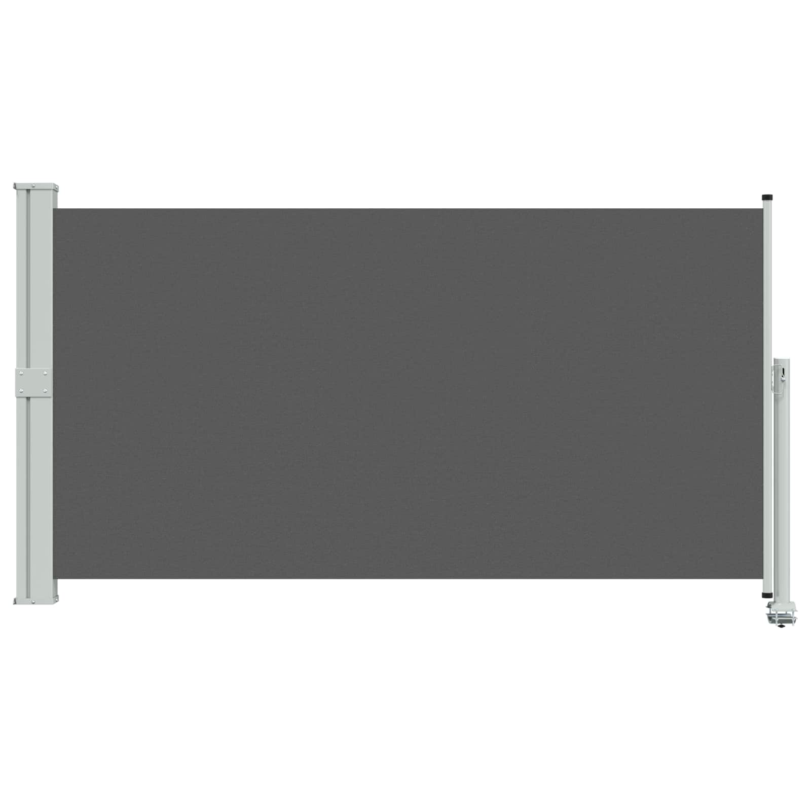 Seitenmarkise 60 x 300 cm 100% Polyester Eisen Stahl