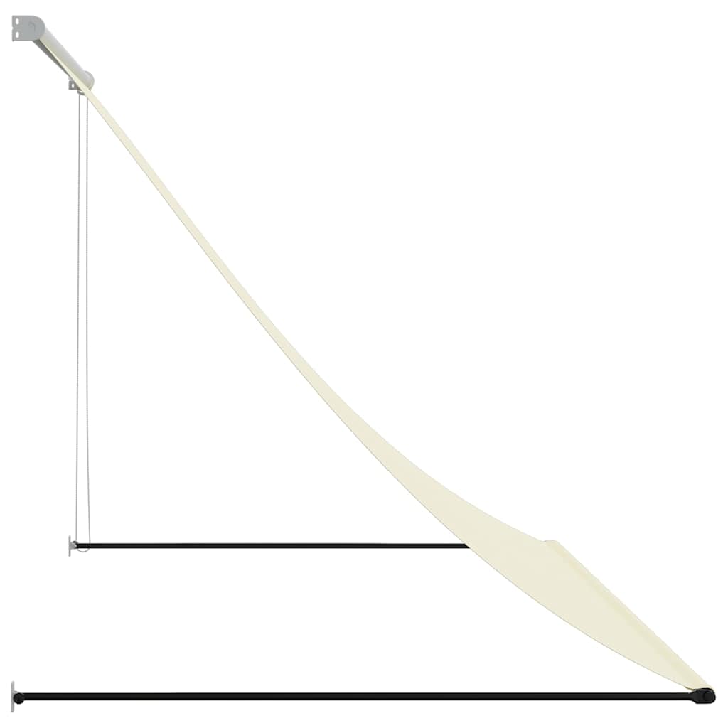 Markise Einziehbar Anthrazit 100x150 cm Stoff und Stahl