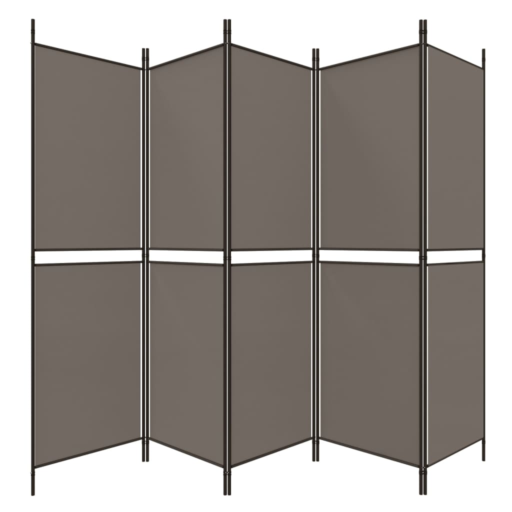 3-teiliger Raumteiler Beige 150 x 180 cm Stoff