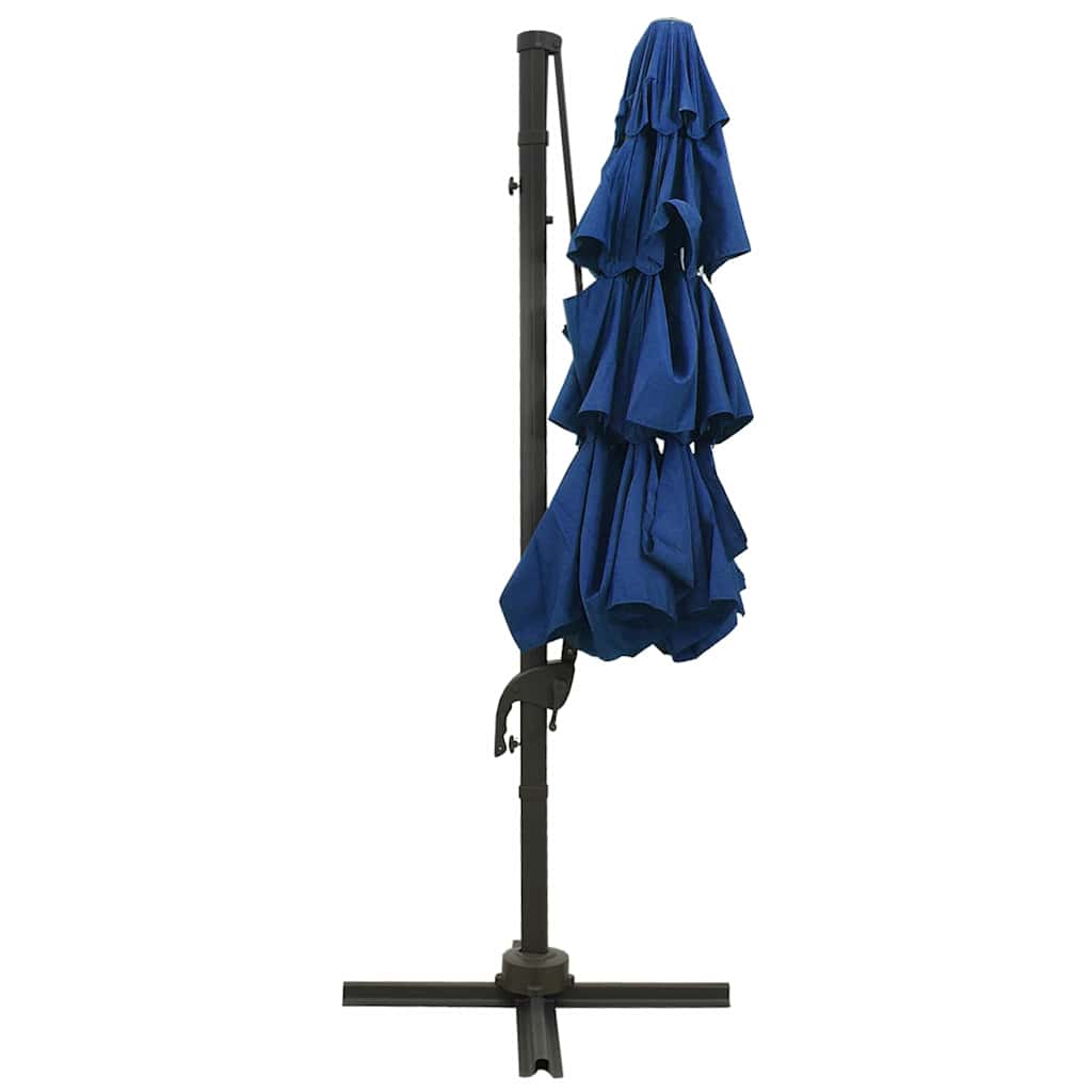 Sonnenschirm mit Aluminium-Mast 4-lagig Sandfarben 3x3 m