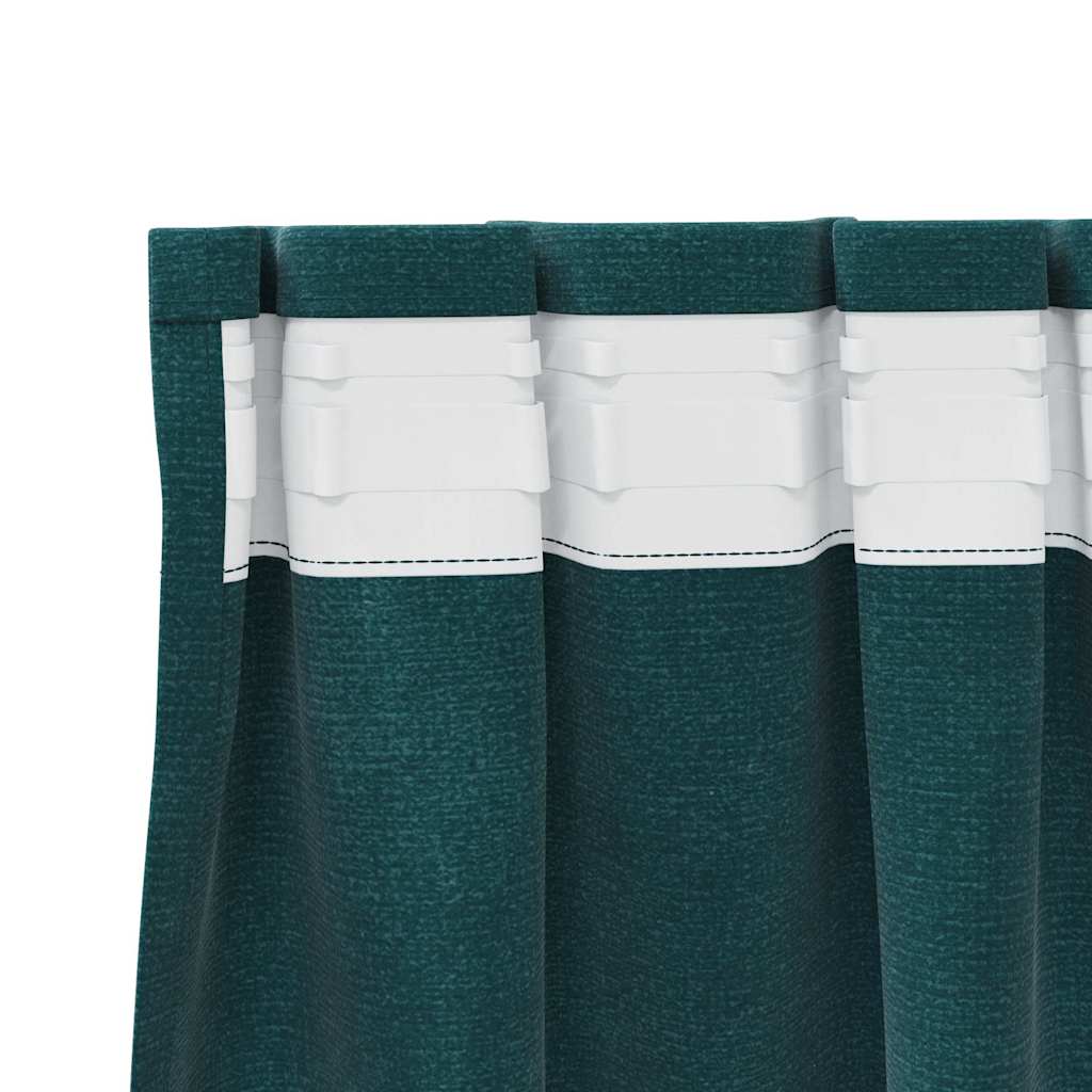 Verdunkelungsvorhänge 2 pcs Schwarz 140 x 140 cm Samt