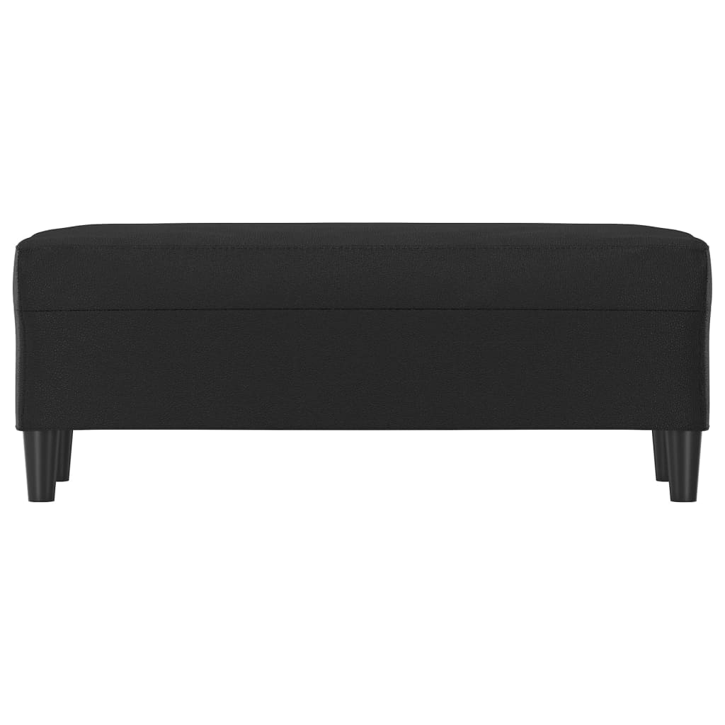 Sitzbank Schwarz 70x35x41 cm Kunstleder