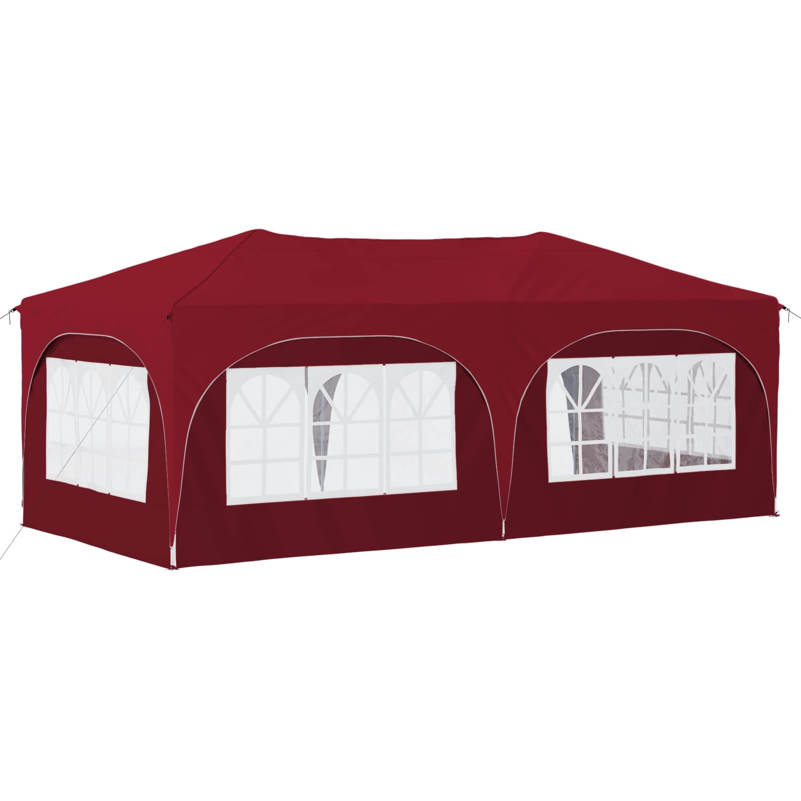 Pop-up Partyzelt 575 x 288 x 245 cm Creme Oxford-Stoff