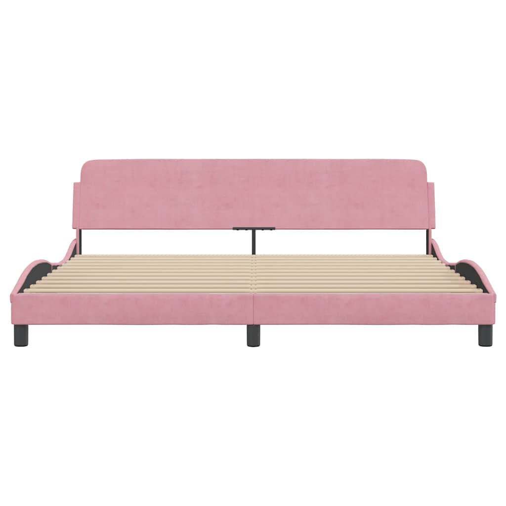 Bettgestell "Dover" Hellgrau 80x200 cm Samt