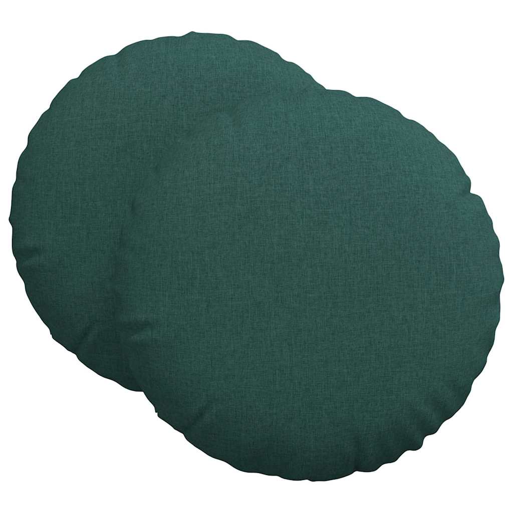 Sitzkissen 2 pcs Hellgrau Ø30 x 13 cm Stoff