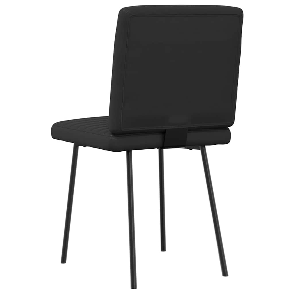 Esszimmerstühle 2 Stk. Schwarz Kunstleder