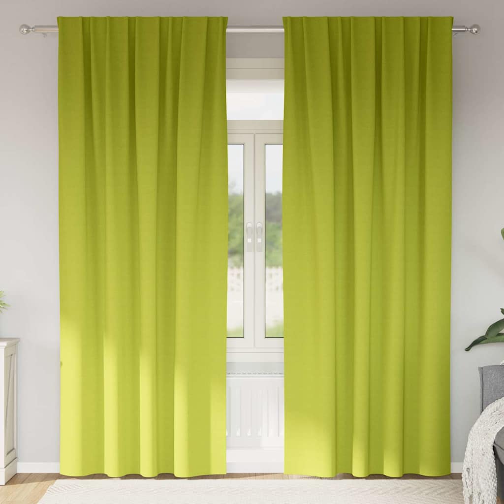 Verdunkelungs-Vorhänge mit Ringen 2 pcs Beige 140 x 140 cm
