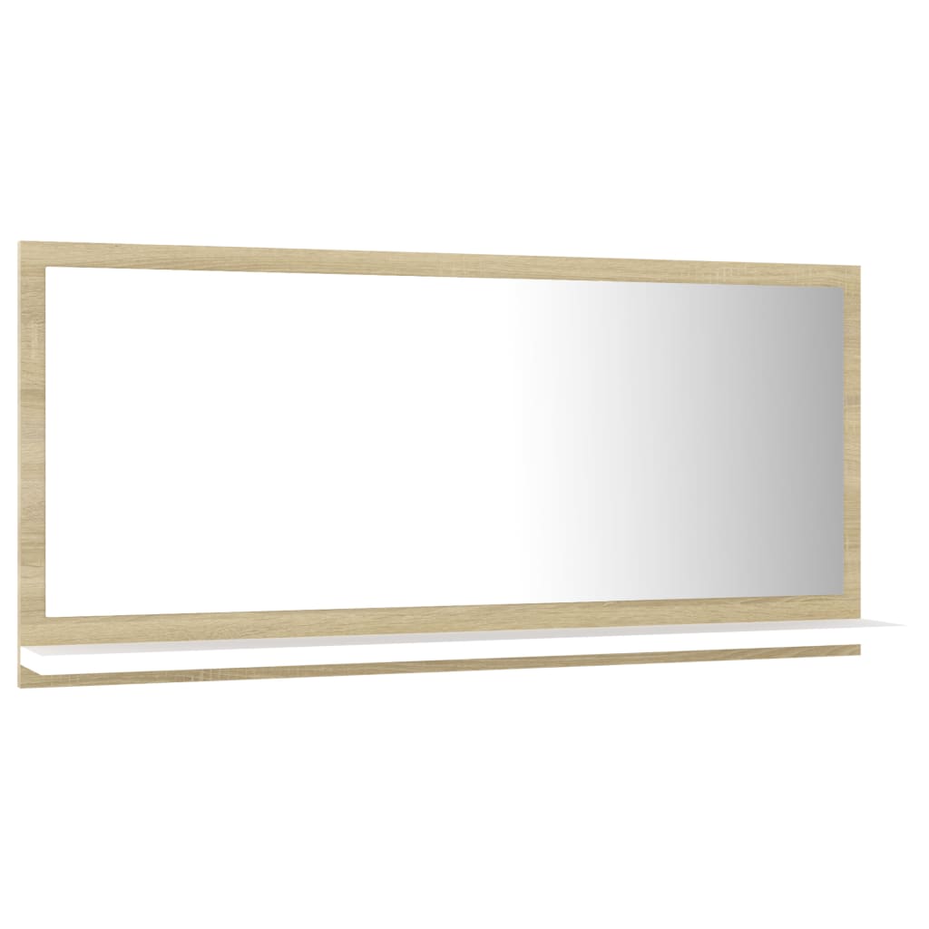 Badspiegel Weiß 40x10,5x37 cm Holzwerkstoff