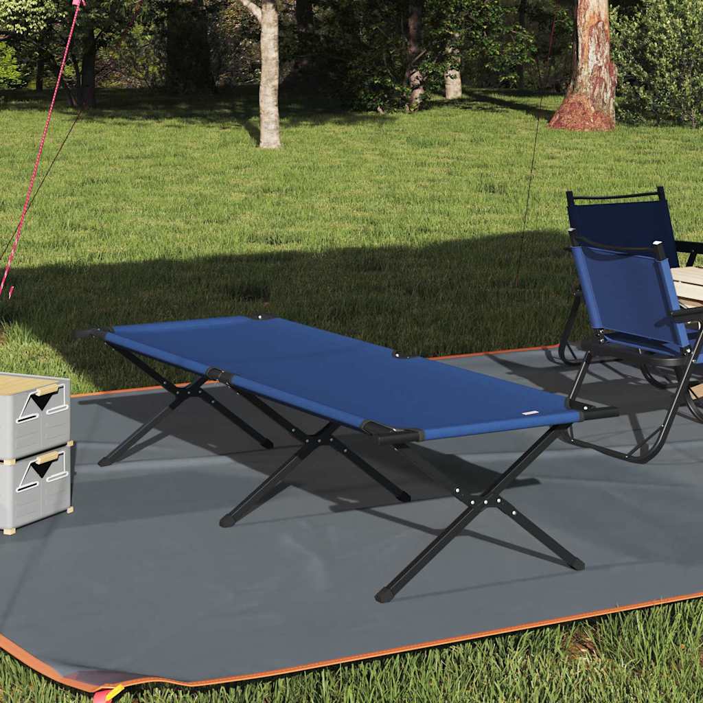 Klapp Schlafbett fürs Camping Blau 193 x 69 x 45 cm