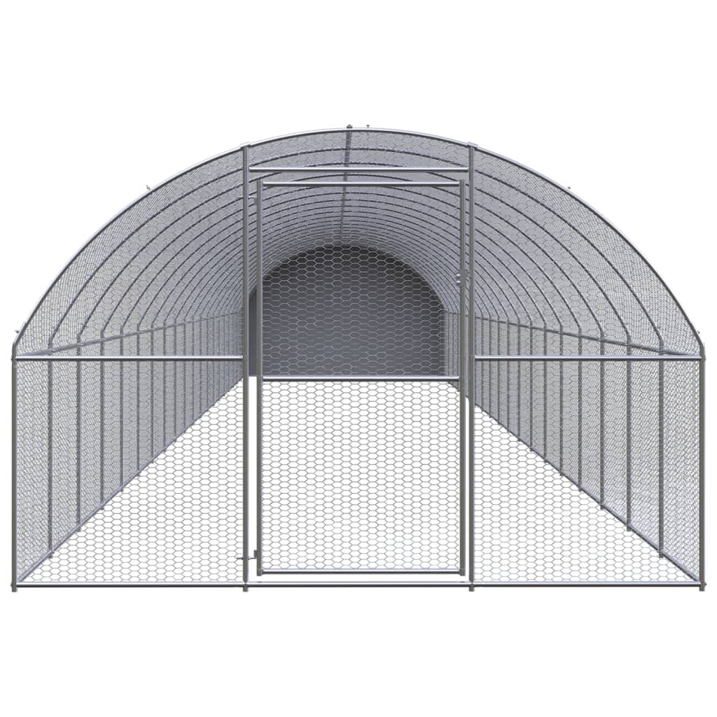 Outdoor-Hühnerstall 3x2x2 m Verzinkter Stahl