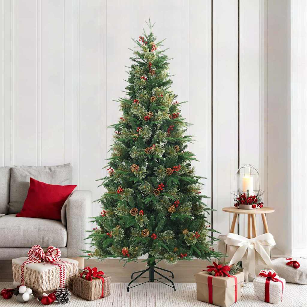 Künstlicher klappbarer Weihnachtsbaum mit Ständer Grün 120 cm