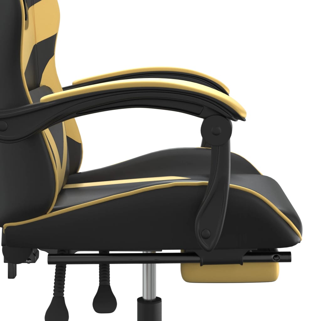 Gaming-Stuhl Drehbar Schwarz und Rot Kunstleder