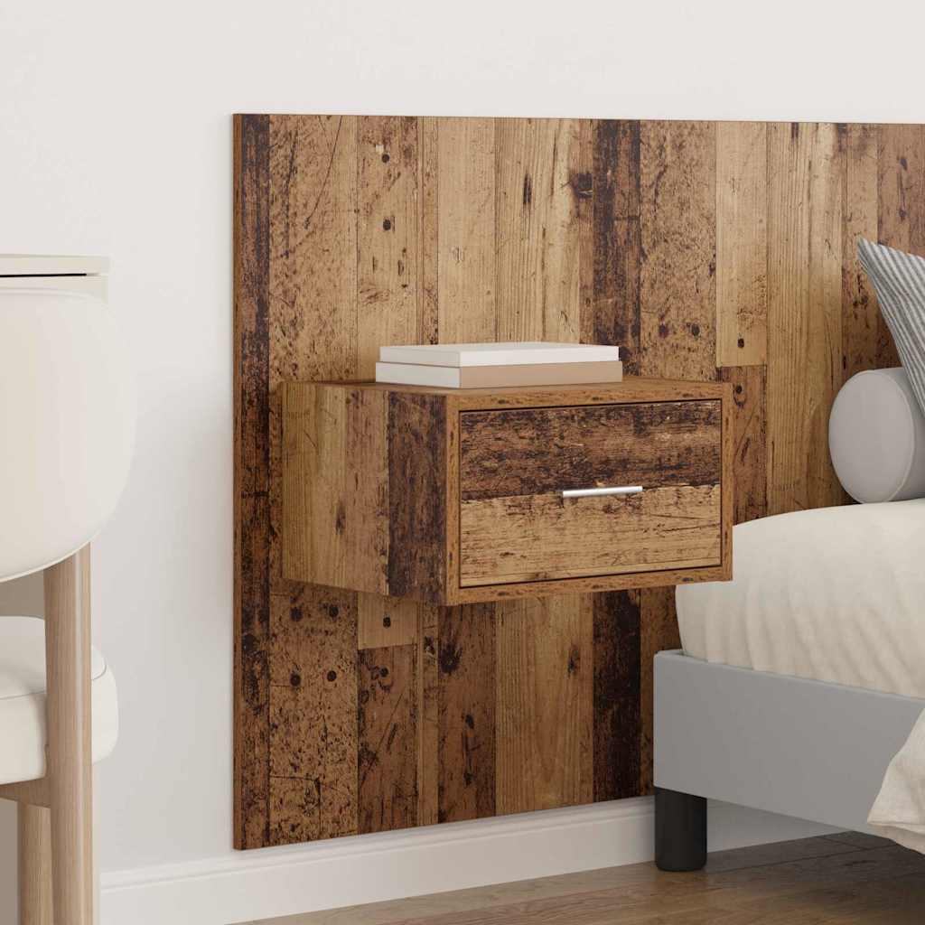 Kopfteil mit Nachttischen Weiß Holzwerkstoff