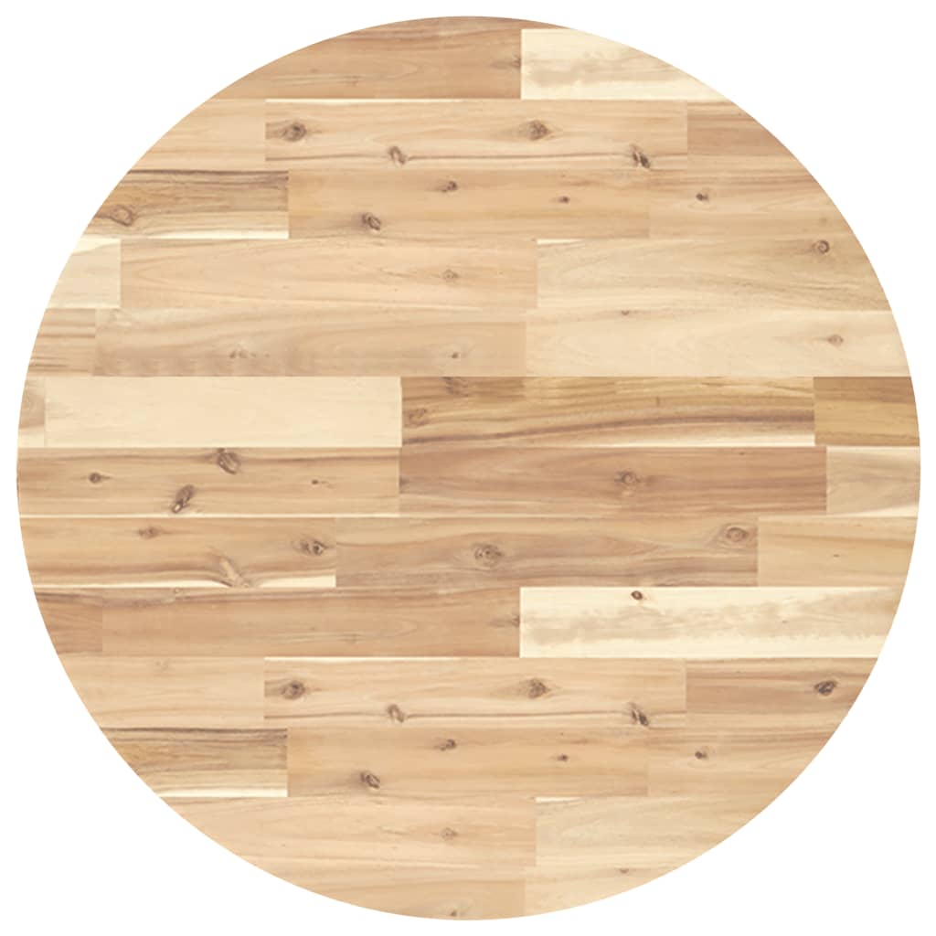 Tischplatte Rund Ø40x2 cm Massivholz Akazie
