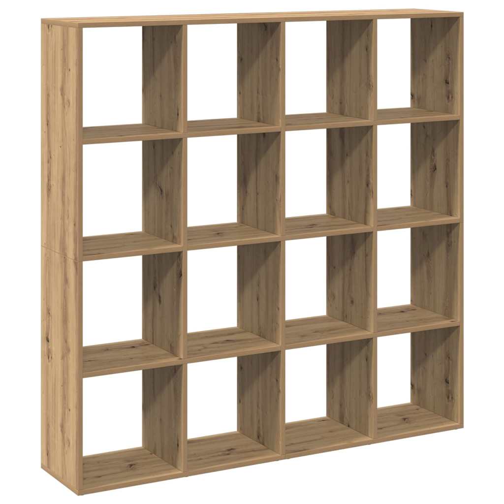 Bücherregal Weiß 137,5x29x137,5 cm Holzwerkstoff