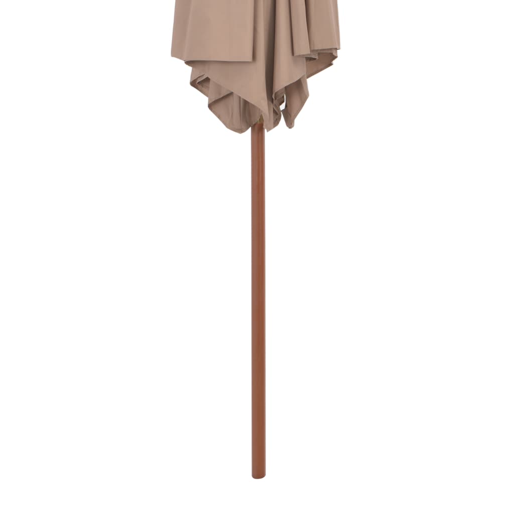 Sonnenschirm mit Holz-Mast 270 cm Blau