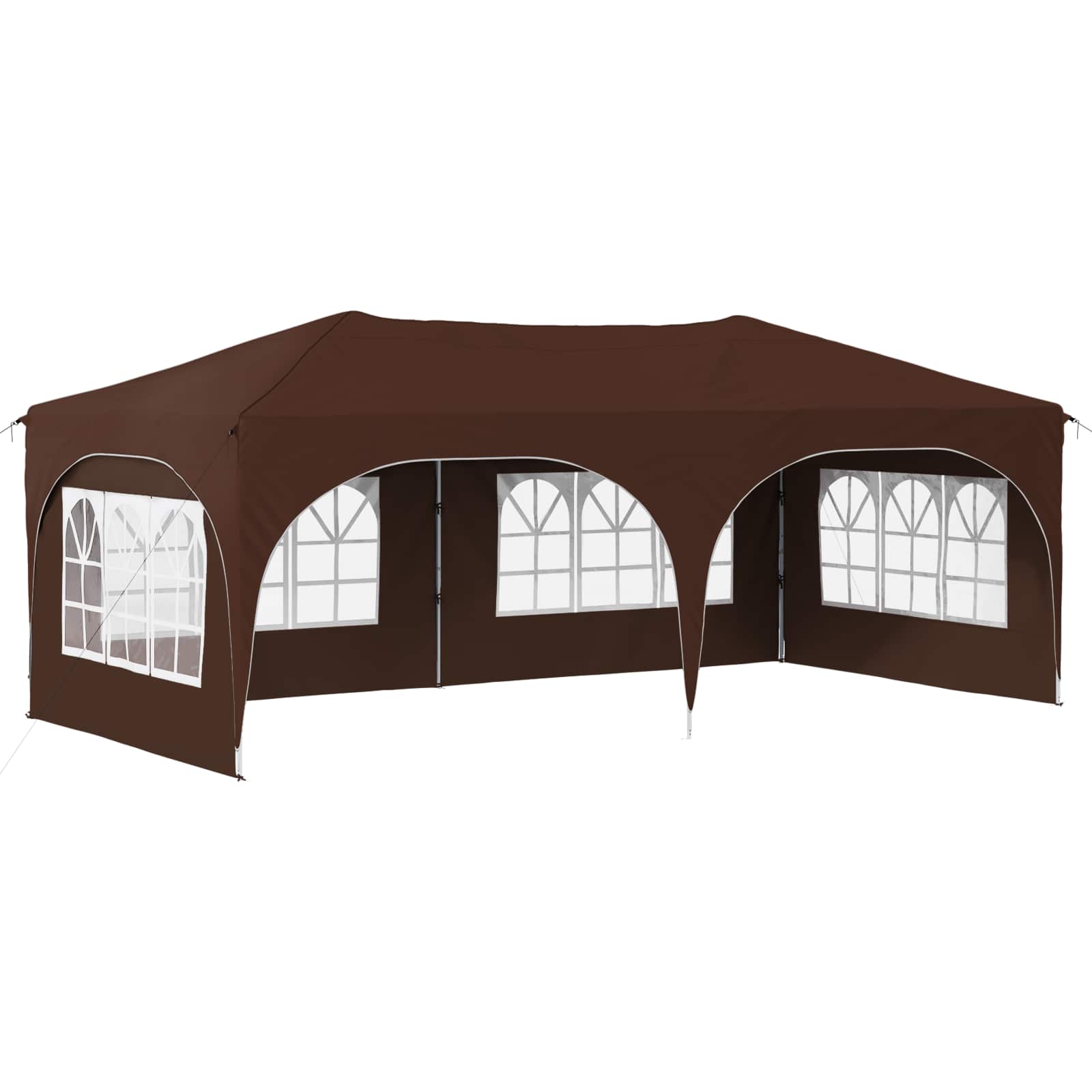 Pop-up Partyzelt 575 x 288 x 245 cm Creme Oxford-Stoff