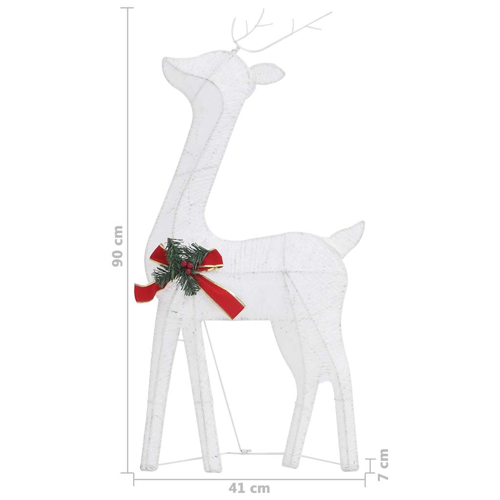 Weihnachtsdeko LED Rentiere 270x7x90 cm Golden Warmweiß