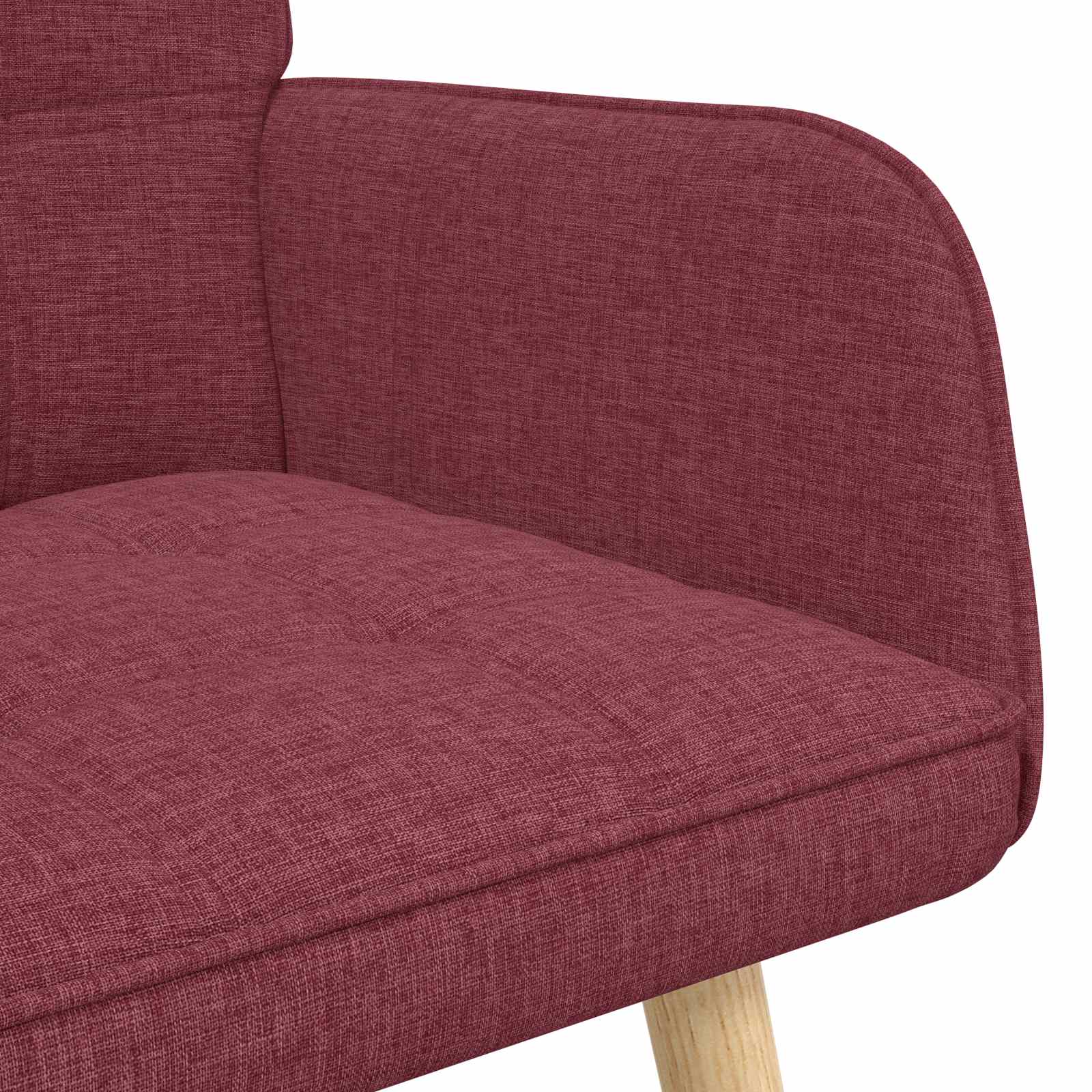 2-Sitzer Sofa Hellgrau 115 x 61 x 87 cm Stoff